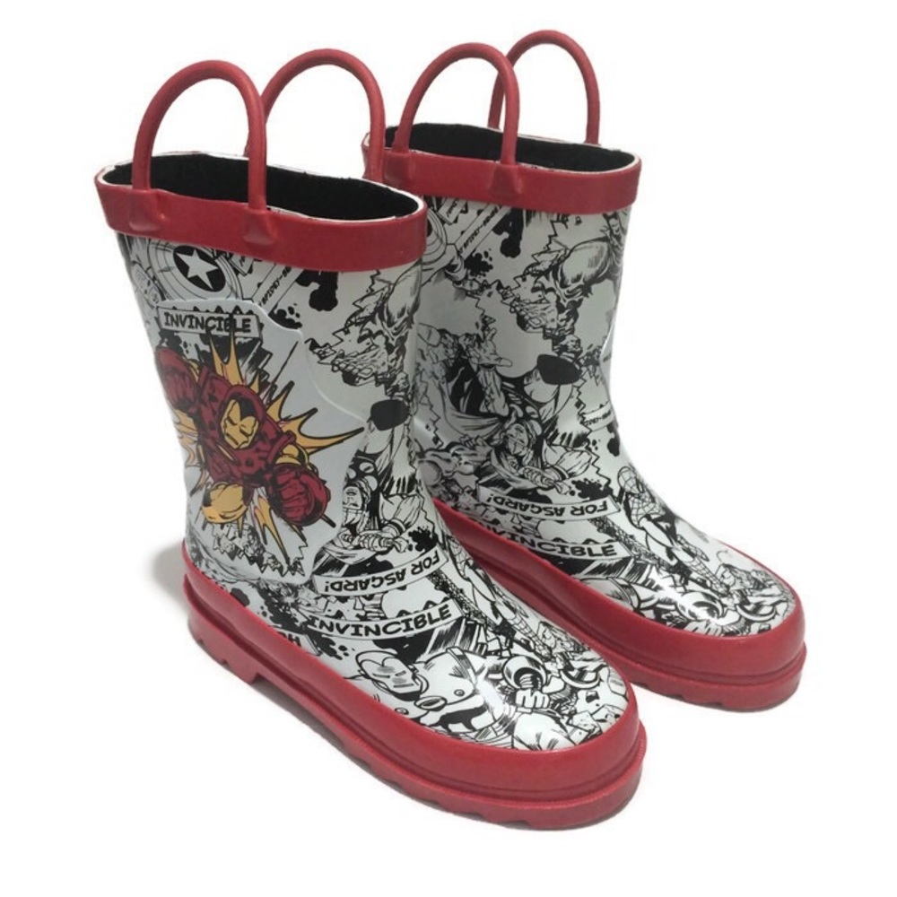Marvel Disney Avengers Comics Ironman Rainboots